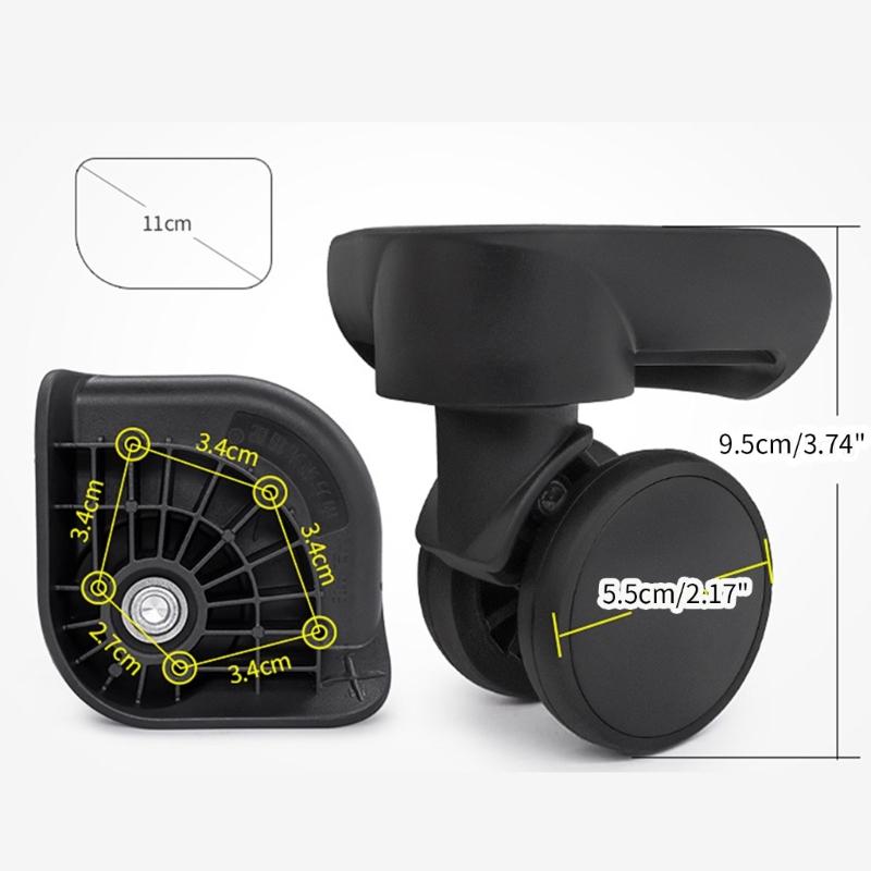 Durable Replacement Luggage Wheels Repair Your Suitcase with Smooth 360° Rotation Parts Accessories