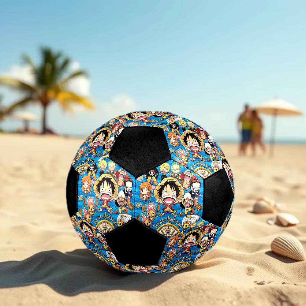 1pc One Piece Football Soccer Ball Size 5 Indoor Soccer Ball Fashion Colorful  Backyard Game -Great For Sports Fans Gift HE65