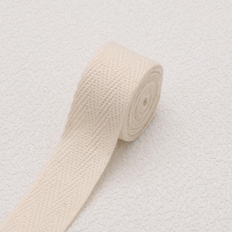 Herringbone Cotton Fabric Strip: Versatile Woven Tape for Binding & Edging