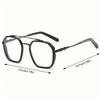 2pcs Polygonal Glasses Anti Blue Light Lenses Eye Protection and Fashionable Retro Classic and Charming Design