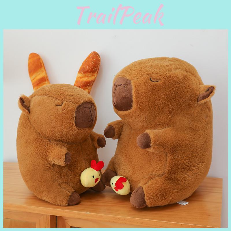 Cute Capybara Plush Toy Chick Retractable Stuffed Animal Water Guinea Pig Doll Adorable Ugly Doll Wholesale Factory