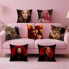 Classic Thrilling British TV KKilling Eve Cushion Cover Pillow Case Soft Skin Friendly Fabric Concealed Zipper