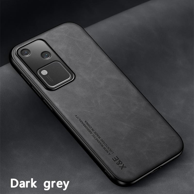 Shockproof Case for VIVO V30 Pro V29 V29e Protective Cover Car Magnetic Holder Phone Textured Business Full Protection Cover