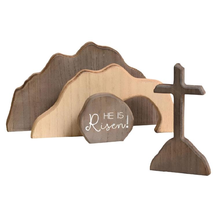 

Movable Stone Mountain Art Handmade Wooden Spiritual Feature 1