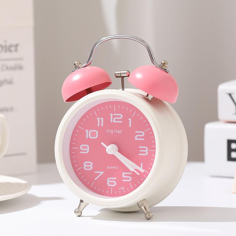 Super Loud Cartoon Metal Desktop Alarm Clock - Silent, Creative Digital Wake-Up Clock