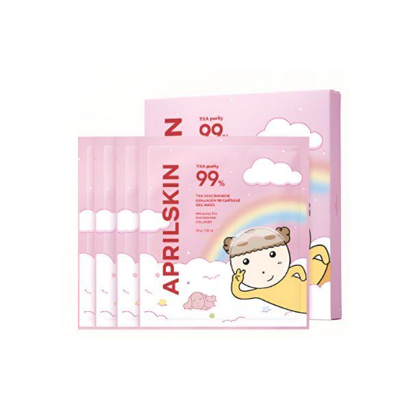 

Aprilskin Tranexamic Acid Capsule Gel Mask Brightening Dark Spot Care Hydrating Mask 4 Sheets x 30g