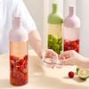 Borcan Infuzor din Sticlă, Sticlă Transparentă Etanșă pentru Prepararea Vinului din Fructe, Carafă 800ml pentru Ceai Cold Brew cu Capac Etanș
