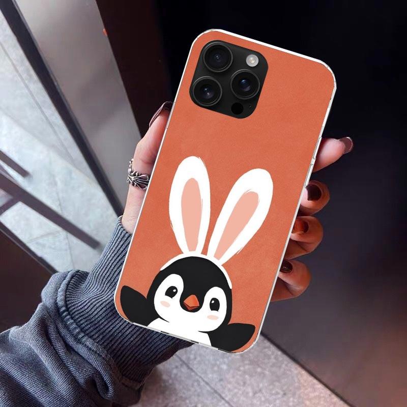Cartoon P-Pingu Penguin Phone Case For iPhone 17 Air 16 15 Pro Max 14 Plus 13 Mini 12 11 Cover 7 8 SE Silicone Shell Print Funda