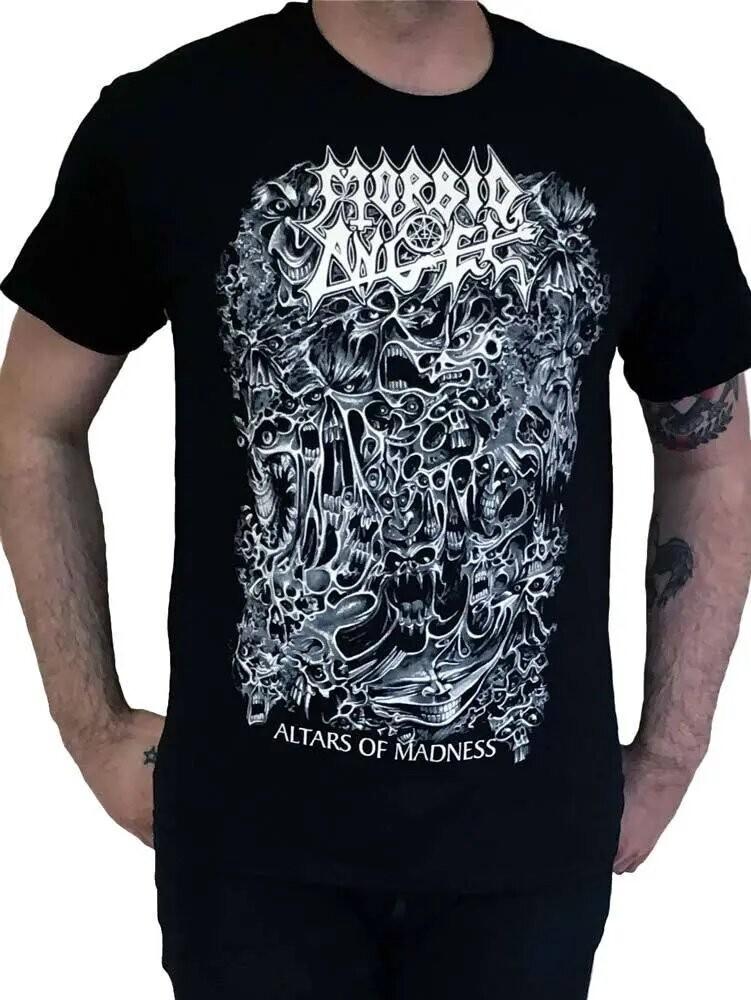Винтажная футболка Morbid Angel  Altars Of Madness , Хлопковая футболка, Размеры S-5XL, Унисекс M