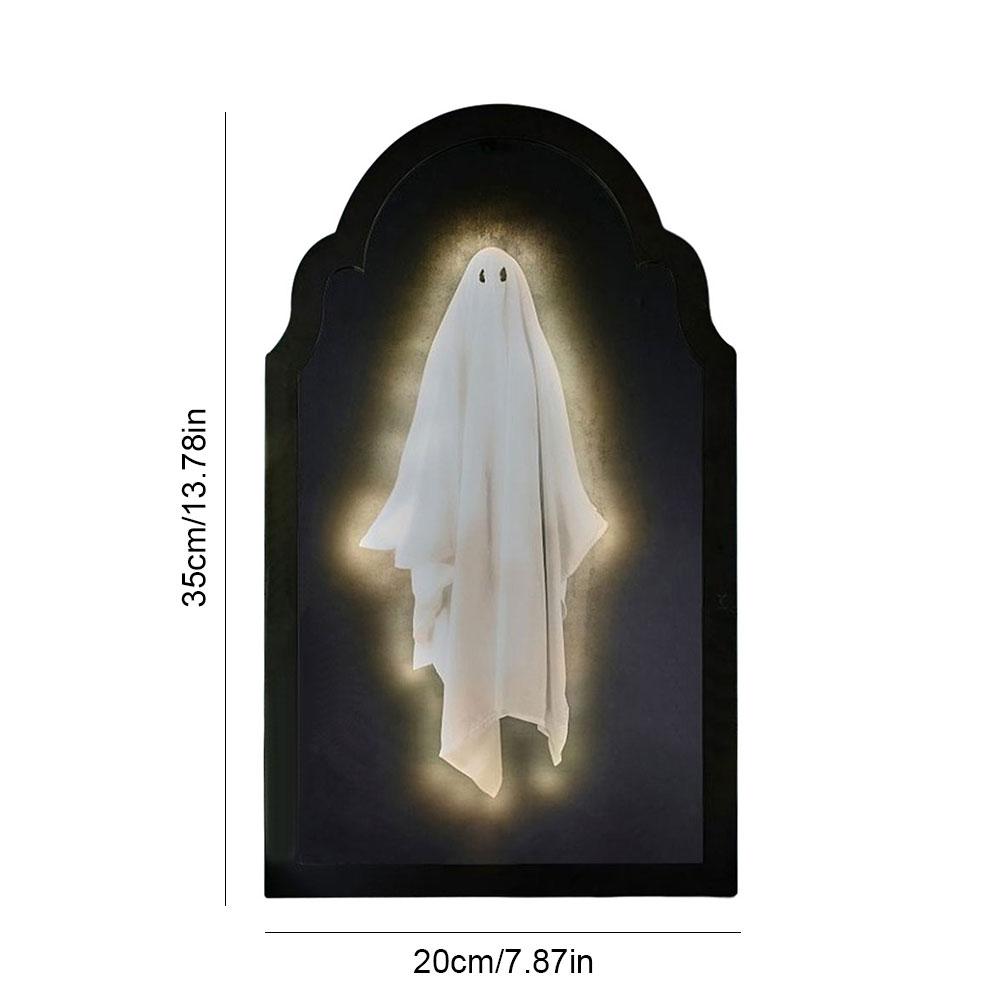 

Halloween Ghost Mirror Light Creepy Eyes Ghost Halloween Ghostmirror Eerie Haunted House Apparition Ghost Mirror Halloween Decor