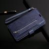 Multi-Function Leather Phone Case for iPhone 14, 13 Pro, Samsung S23U with Nine-Carat Zipper