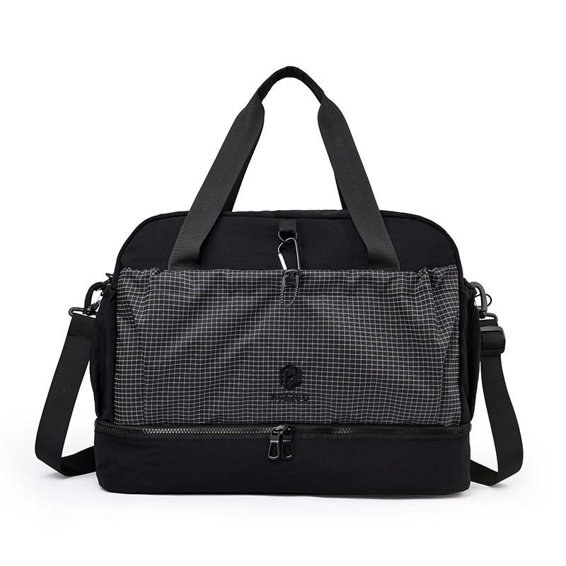 

Lightweight Large-capacity Short-distance Travel Bag Business Cover Drawbar Clothes Single-shoulder Cross-body Sports Fitness чёрный