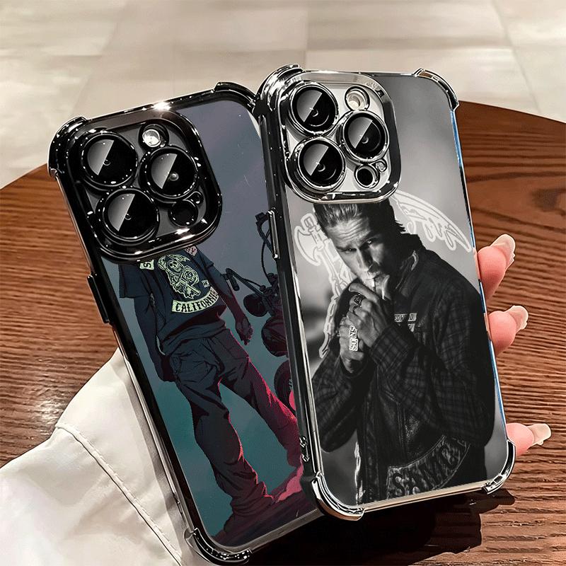 Sons Of Anarchy Soft Phone Case For iPhone 15 16 17 Air 14 Pro Max 16E Plus 13 12 Mini Plating Anti-Fall Fundas