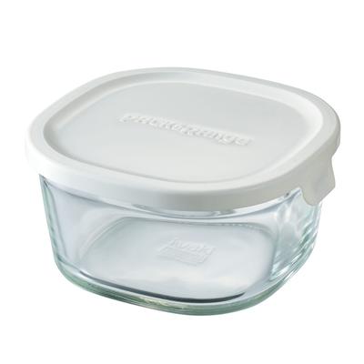Iwaki Vorratsbehälter-Packung für Mikrowelle, Deep S Mini, 550 ml, Weiß, für Gefrierschrank, Backofen, Mikrowellengeeignet & KN3240H-W