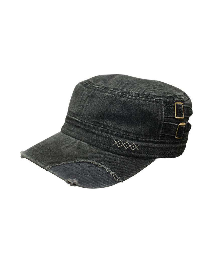 MAINBOOTH Patchwork Military Cap(Charcoal)