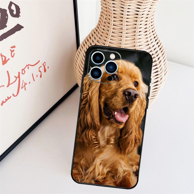 Cocker Spaniel Dog Phone Case For iPhone 17 Pro Max 16 15 11 12 13 14 Pro Max Mini 15 16 Plus 16e 17 Air Cover
