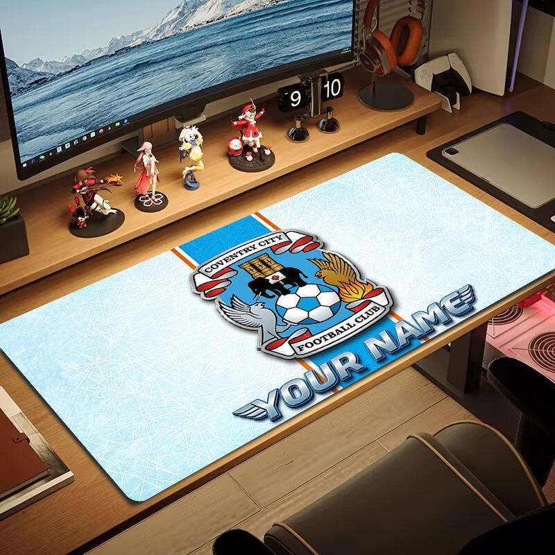 Coventry City Football Club Print Cushion Non-slip Laptop Tablet Big Mousepad XXL Mat Mini PC Playmat With Lock edge