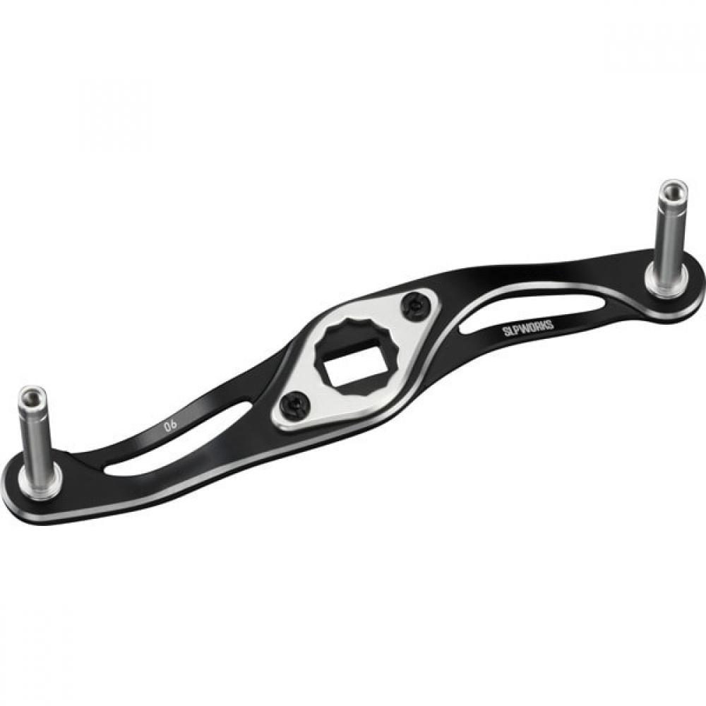 Slp Works Slpw 90mm Mc Crank Handle Black Silver Daiwa
