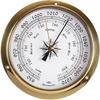 Hanging Weather Station, High Precision Thermometer Hygrometer Barometer Kit, Tide Clock Wall Clock Brass Case 4.5In Boat Accessory, for Boat Yacht,