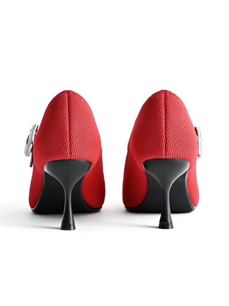 2026 European Style Pointed Toe Stiletto Mary Janes - Lightweight & Comfortable