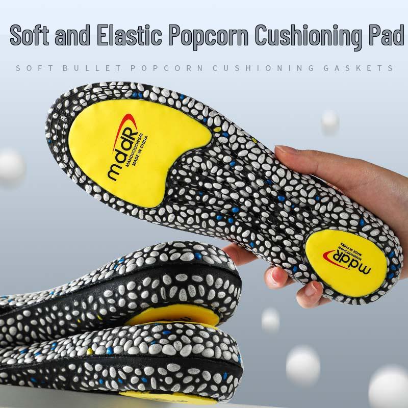 3A Grade Antibacterial Breathable Sports Insole: Comfortable, Sweat-Absorbent, High Elastic, Shock-Absorbing for Running, Basketball, and Badminton