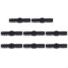 8Pcs Drip Irrigation Straight Fittings Barbed Locking Butt Joint Connectors 16mm Drip Tape Tubing Sprinkler Systems