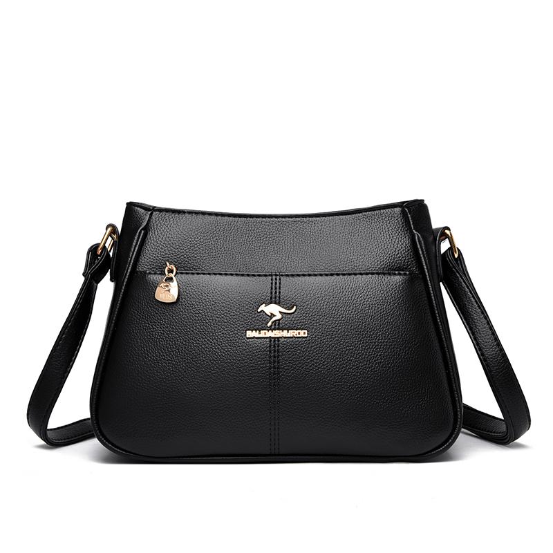 Geantă crossbody la modă pentru femei, geantă de umăr casual retro, textură din piele moale, simplitate la modă pentru femei, trend european retro