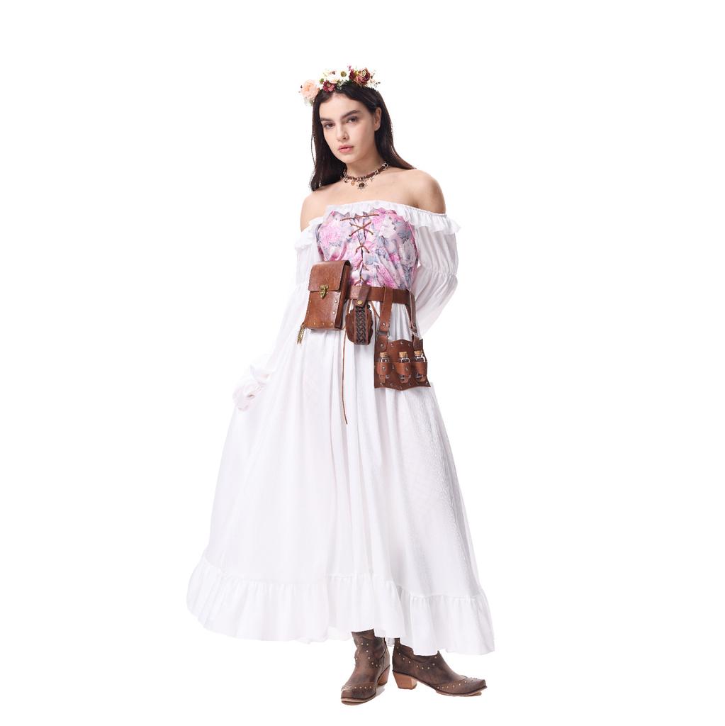 Women's Vintage Dresses Casual Sleeve A-line Role Play Dresses