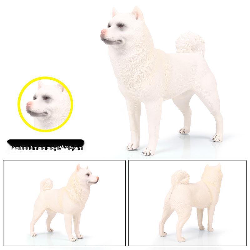Large Shiba Inu Akita Inu Dog Figurine Model Toy Ornament
