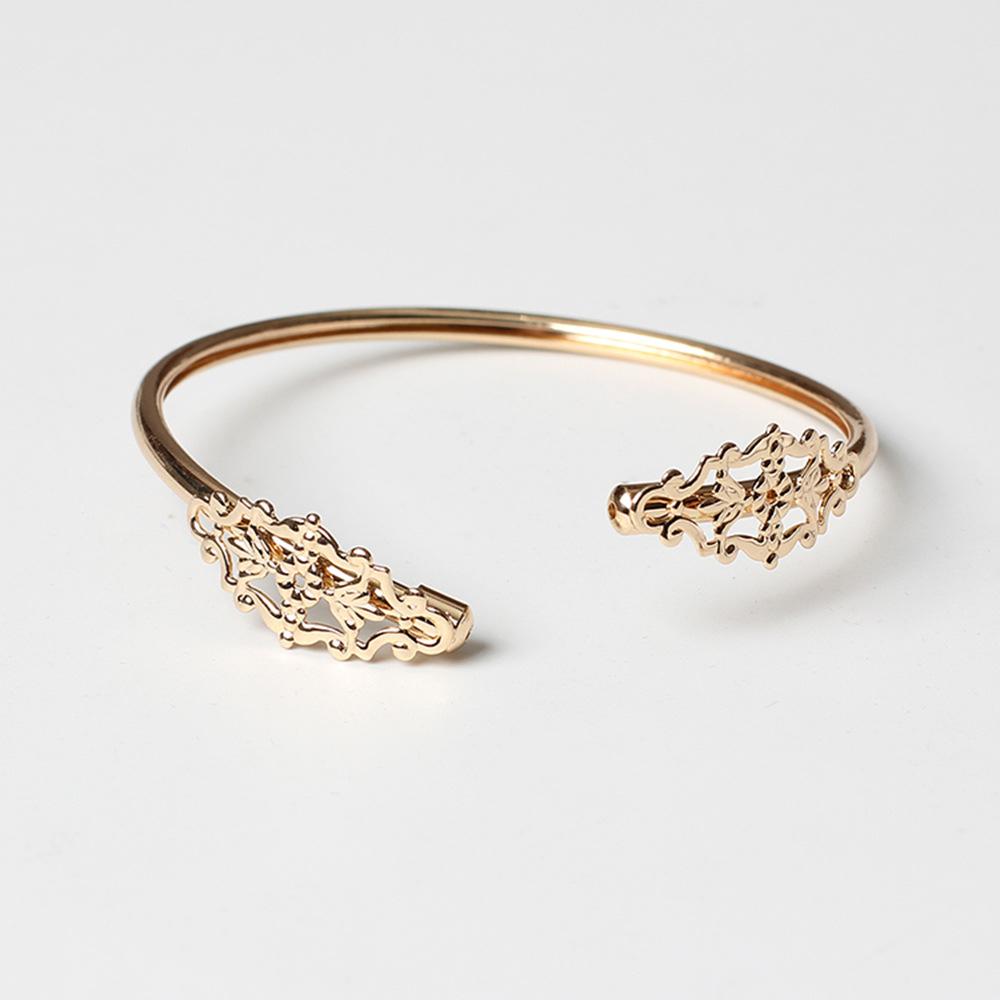 Аксессуары, натуральный простой модный открытый медный браслет, модный браслет в ретро-стиле