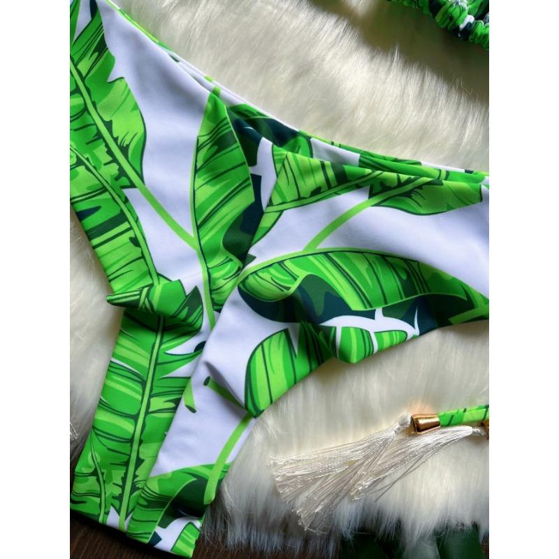 2025 New Sexy Print Bandage Bikini Set Women's Swimsuit Two-piece Triangle Swimwear Bathing Suit Brazilian Biquinis