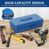 Portable Tool Box Metal Tool Storage Boxes with Latch Closure and Handle Multipurpose Organizer Box for Household Workshop Car