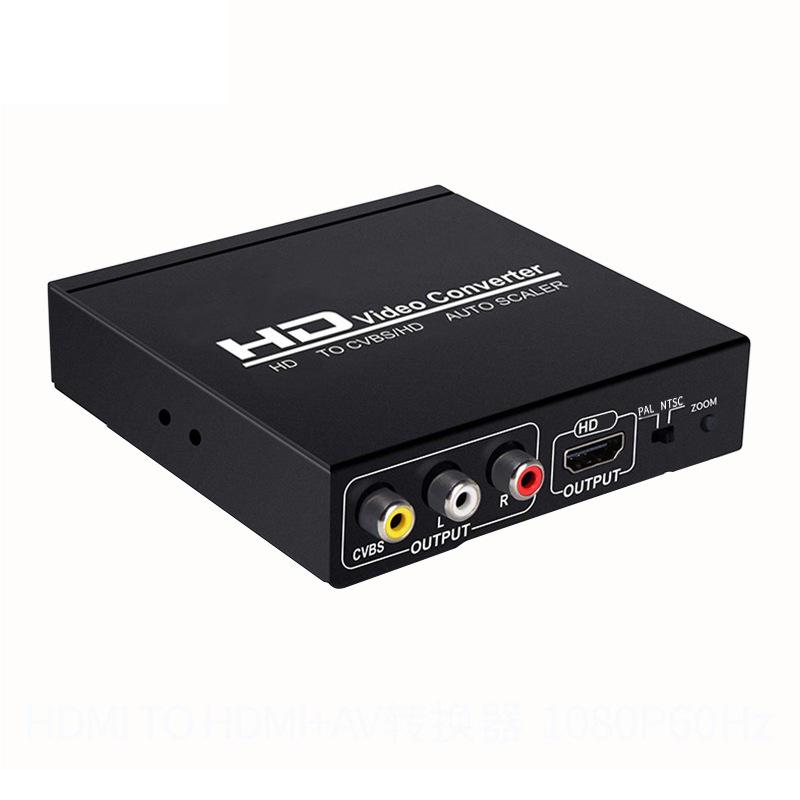 HDMI zu AV + HDMI Konverter: HDMI zu CVBS RCA Composite Video & Zwei-HDMI-Ausgang Verteiler