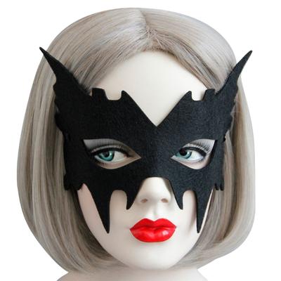 Schwarze Filz-Augenmaske Halloween Cosplay Maske Geburtstagsparty-Zubehör für Damen Herren