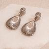Metallic Hollow Water Drop Pattern Earrings Simple and High-end Unique Earrings