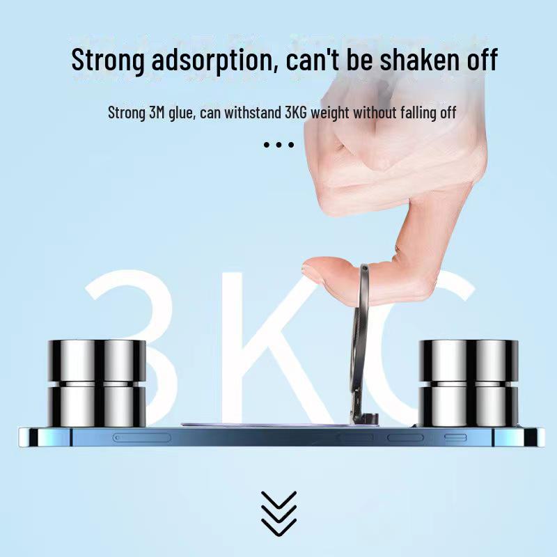 Ultra İnce Manyetik Metal Halka Stand: Evrensel Cep Telefonu Masaüstü Etiket Tutucu