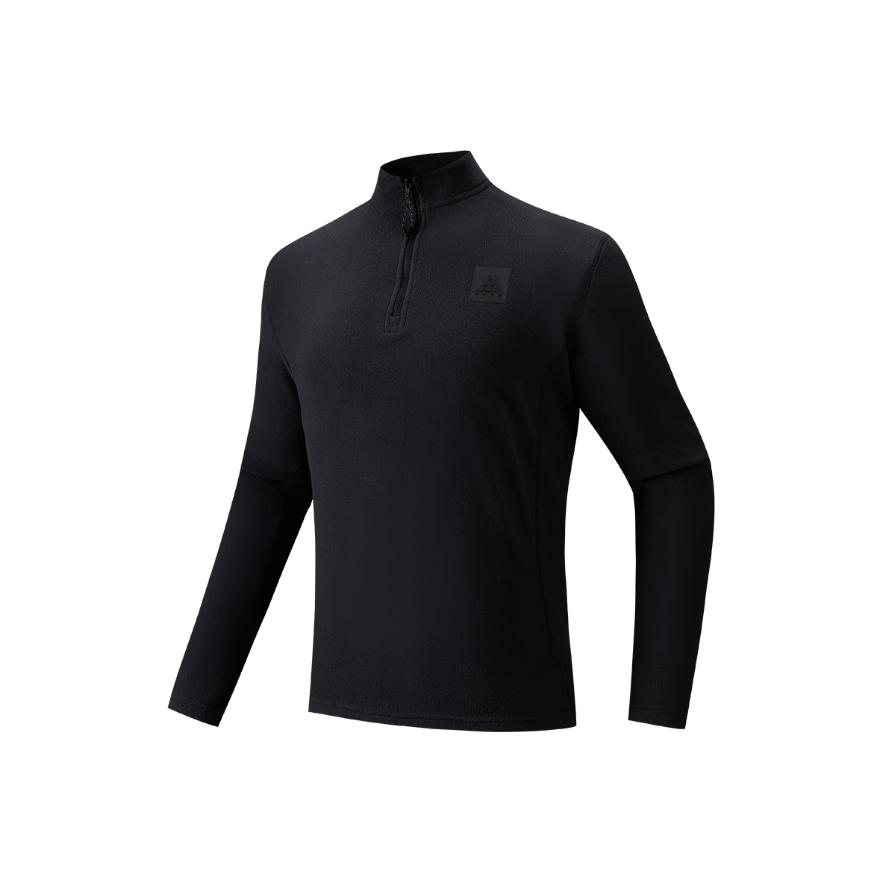 Anta Outdoor Series Stand Collar Comfortable Simple Warm Solid Color Fashion Knit Sweater Men tops 952546404-2