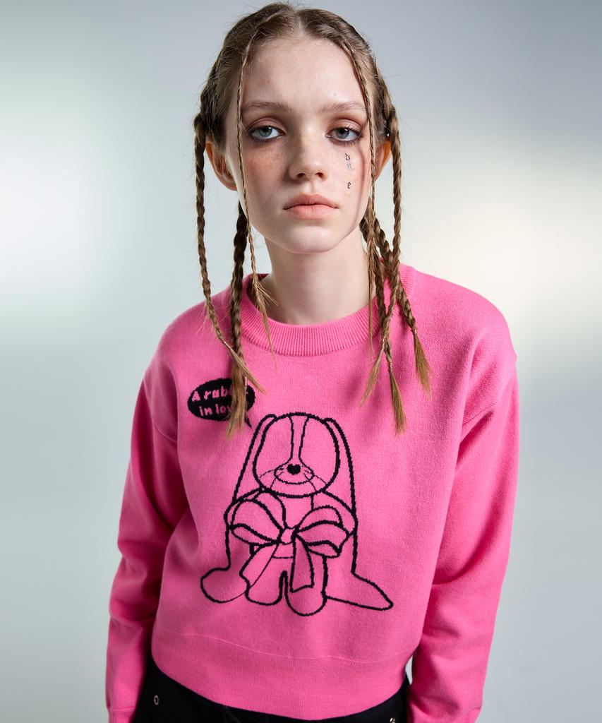 LUVISTRUE Am Cute Rabbit Knit (Pink)
