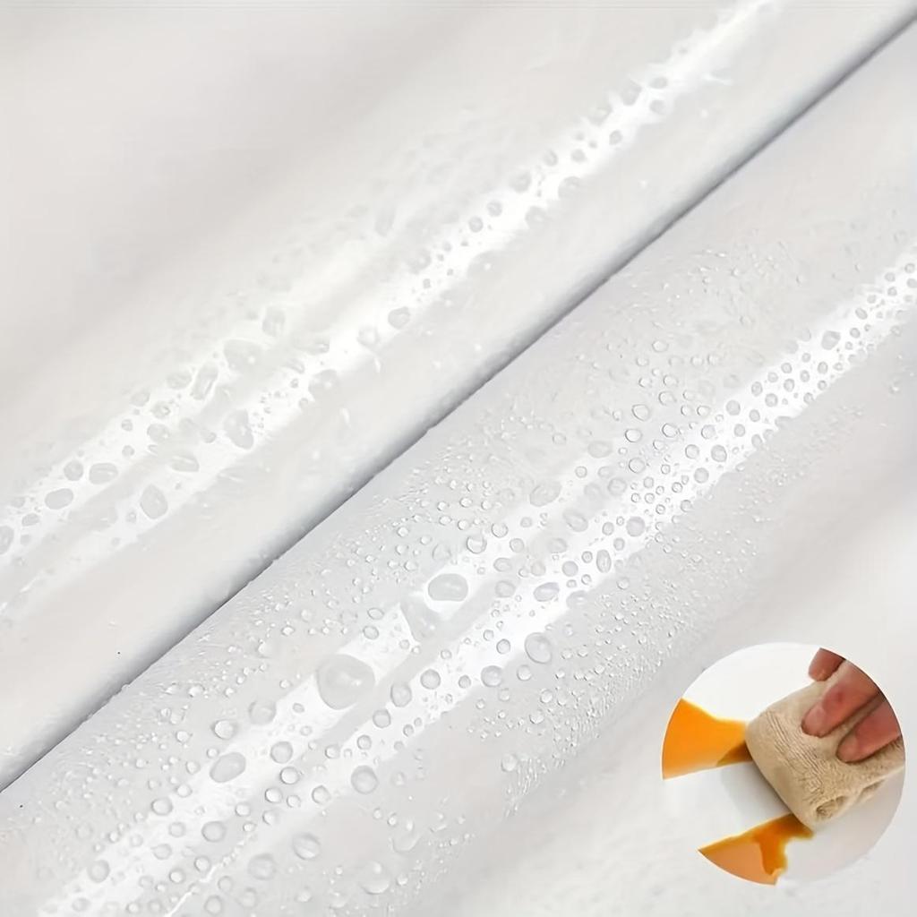 1 Roll Self-Adhesive Window Sill Stickers - White & Gray Marble Pattern Vinyl Contemporary Glossy Finish, Easy Peel & Stick Installation for Surfaces