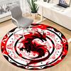 1pc Dragon Mandala Office Round Area Rug, Under Office Chairs Bedroom Living Room Home Decor, Room Deco, Available in Various Sizes