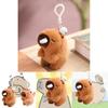 Colorful Capybara Stuffed Animal Key Ring Bag Charm Wag Tail Rodent
