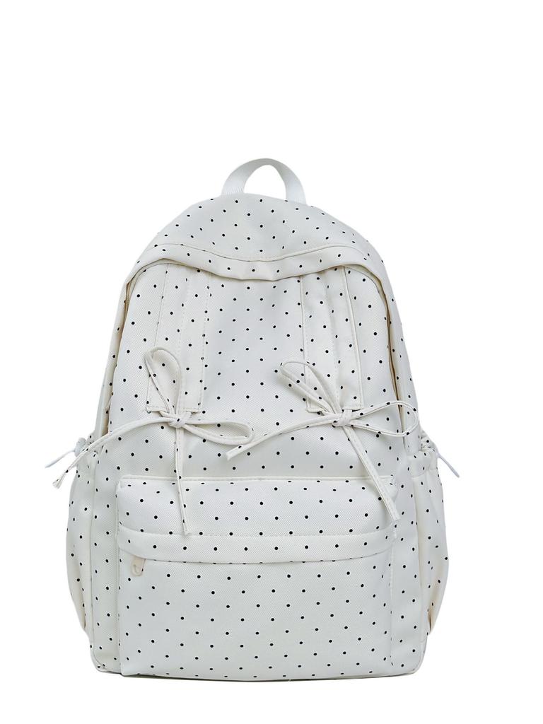 Schoolbag New High-value Japanese Ins Large-capacity High School Backpack Campus Backpack Polka Dot Women's Schoolbag Computer Bag