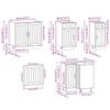 11 Piece Kitchen Cabinet Set Kalmar Black Wood Based Panel