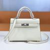 Cross Border 2025 New Fashionable Canvas Wide Shoulder Strap Bag Silver Buckle Niche Single Shoulder Crossbody Handbag For Women