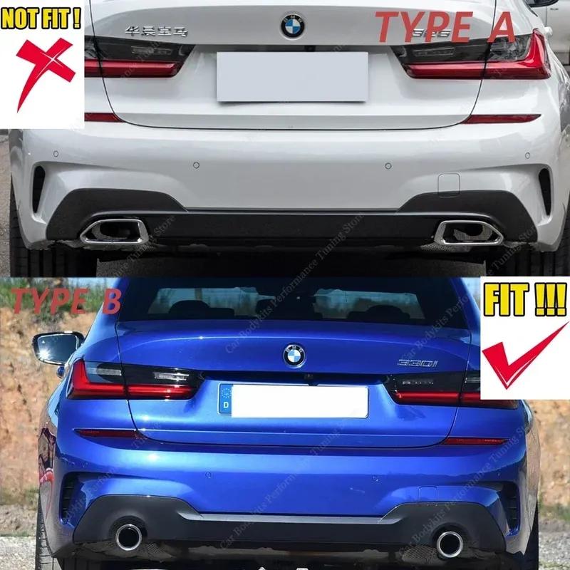 Performance Style Rear Diffuser For Bmw G20 G21 Rear Bumper Lip Splitter 320i 320d 330i 330d M Sport 2019-2022 Pre-Lci Bodykits