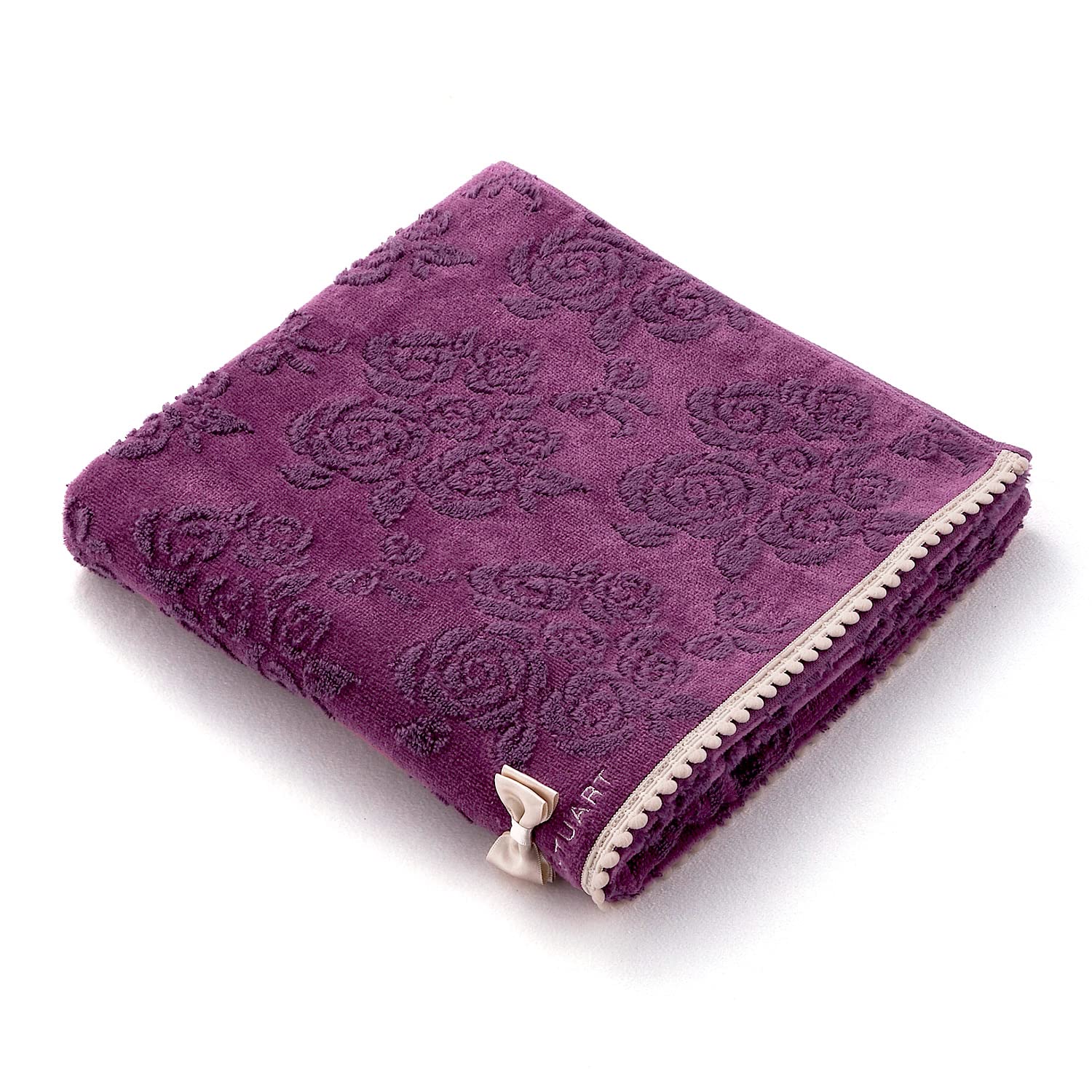 

JILLSTUART Rose Bouquet Bath Towel Purple Fluffy Cute Ribbon Elegant Floral Pattern 60 x 120 cm 58-1523330 Approx. фиолетовый
