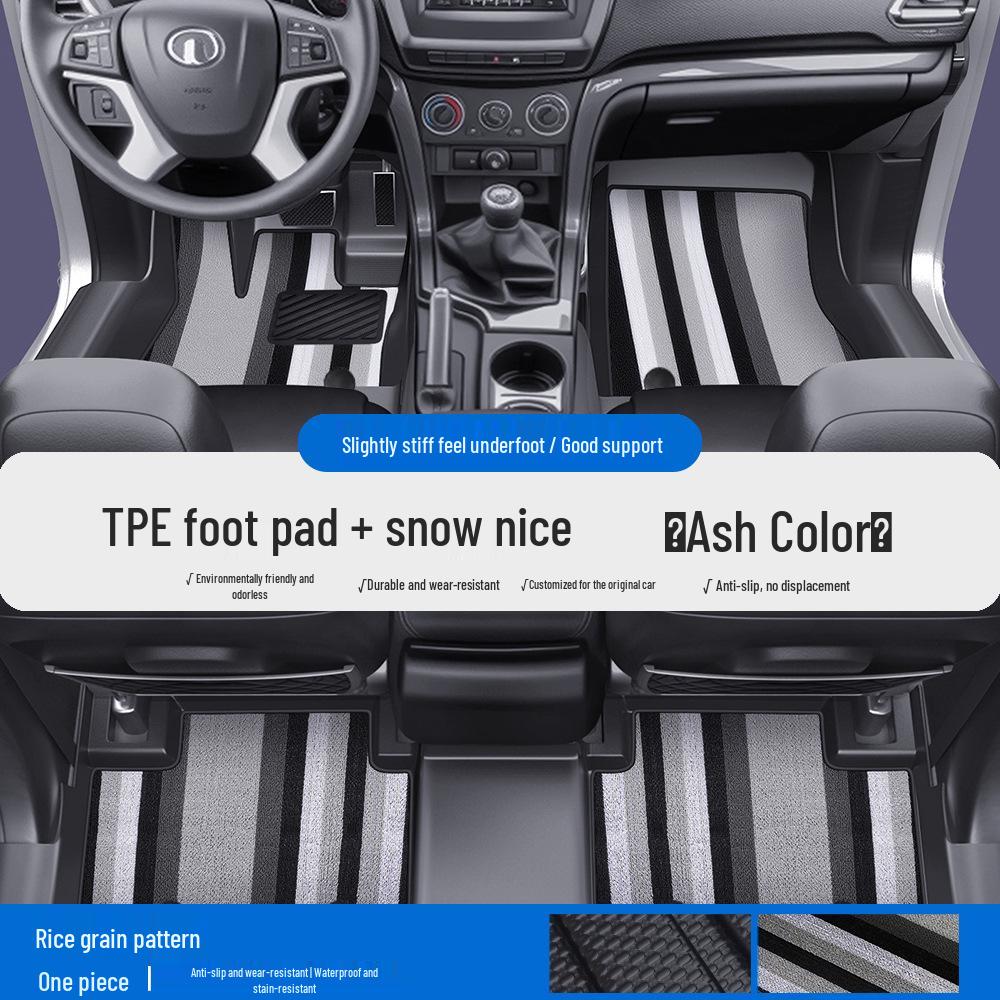 Great Wall Pao Series TPE Car Floor Mats & Door Sill Covers: Full Coverage for Fengjun 5/6/7, King Kong Pao, Shan Hai Pao, Xuanli Models