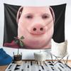 John Pork Is Calling Tapestry Wall Hanging Aesthetic Home Decoration Tapestries for Living Room Bedroom