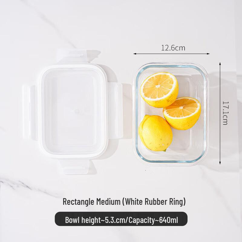 ZISIZ Borosilicate Glass Food Storage Containers