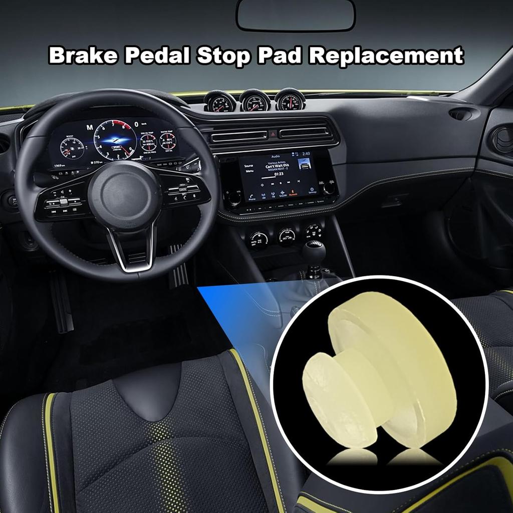 Brake Pedal Stop Pad, Brake and Clutch Pedal Stop Pad Compatible with nfiniti G20 G35 G37 I30 J30 Q45 Q60 Nissan Z Versa Xterra Stanza 350Z